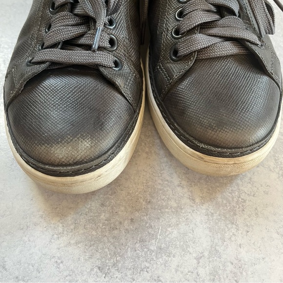 Prada Gray Blue Men’s Tie Sneaker Size 8 1/2 - Picture 7 of 7